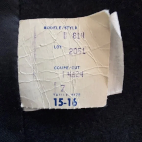 Vintage Gallery by Fennelli navy double breasted pea coat wool blend - Picture 16 of 17